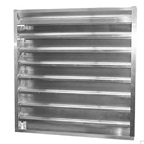  Soler And Palau ACL18-F 18 Inch X 18 Inch Louver/Damper With Flange, Aluminum 