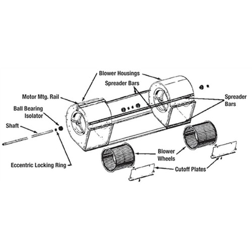 Lau 02484095 BL 2A12-12A Twin Blower Parts Kit, A12 Image 1