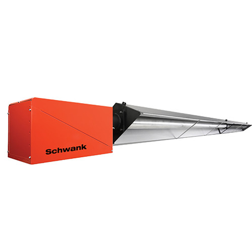 premierSchwank STS-130-30-AN Infrared Tube Heater, Natural Gas, 120V Burner, 24V Controls, 125,000 BTUH, 30 Ft Straight Tube, 1 Stage