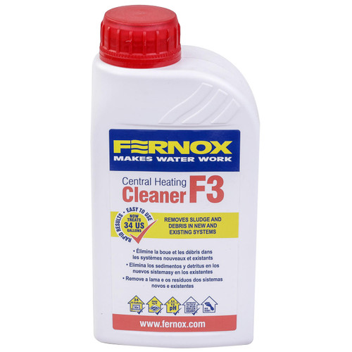  Fernox 57882 F3 System Cleaner, 1 Pint, Treats 26 Gallons 