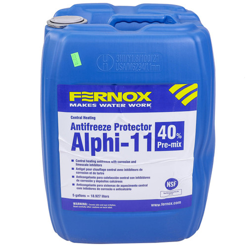  Fernox 174821-0005 Alphi-11 40% Premixed Anti Freeze With Protector, 5 Gallons 