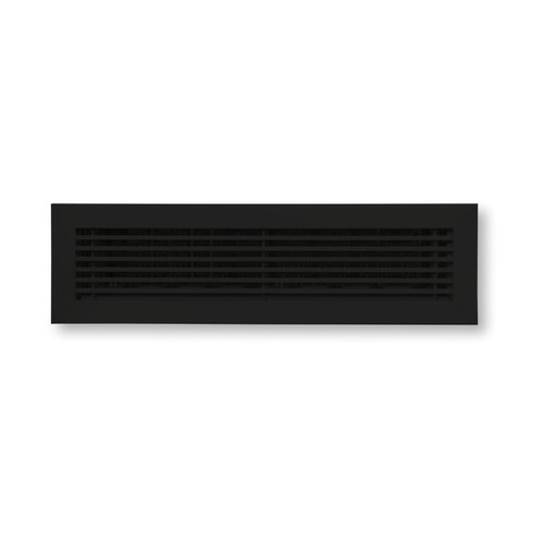  Dayus DABLD-22-14-FB Bar Linear Register, 22"L X 14"H Hole Opening, Flat Black Finish, Fully Extruded Aluminum 