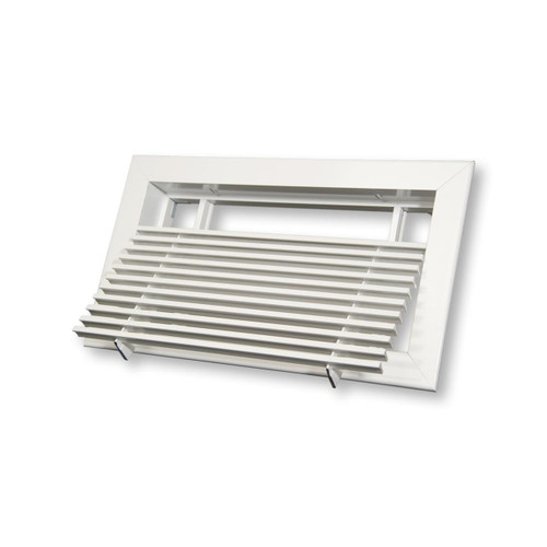  Dayus DABLR-12-3.5-W Bar Linear Grille With Removable Core, 12"L X 3.5"H Hole Opening, White Finish, Fully Extruded Aluminum, Min Order Qty 2 