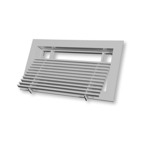  Dayus DABLR-48-3.5-S Bar Linear Grille With Removable Core, 48"L X 3.5"H Hole Opening, Silver Finish, Fully Extruded Aluminum 