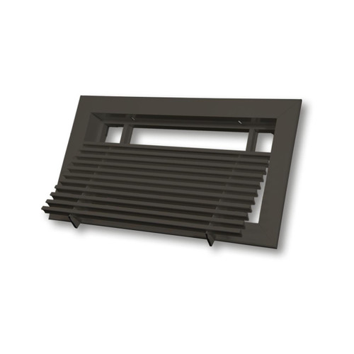  Dayus DABLR-10-4-B Bar Linear Grille With Removable Core, 10"L X 4"H Hole Opening, Brown Finish, Fully Extruded Aluminum, Min Order Qty 2 