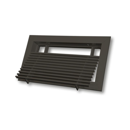  Dayus DABLR-42-16-B Bar Linear Grille With Removable Core, 42"L X 16"H Hole Opening, Brown Finish, Fully Extruded Aluminum 