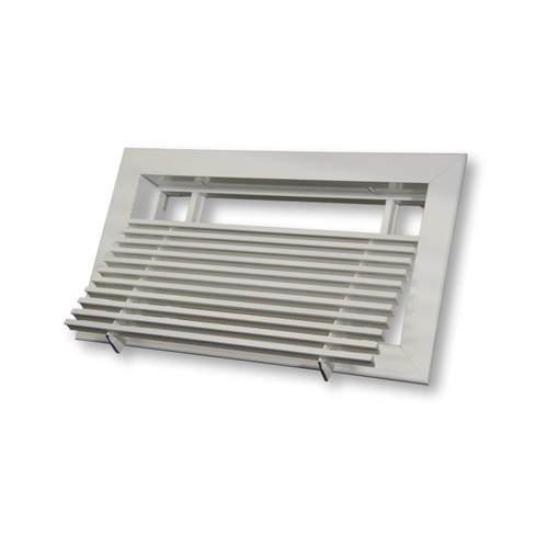  Dayus DABLR-8-16-M Bar Linear Grille With Removable Core, 8"L X 16"H Hole Opening, Mill Finish, Fully Extruded Aluminum 