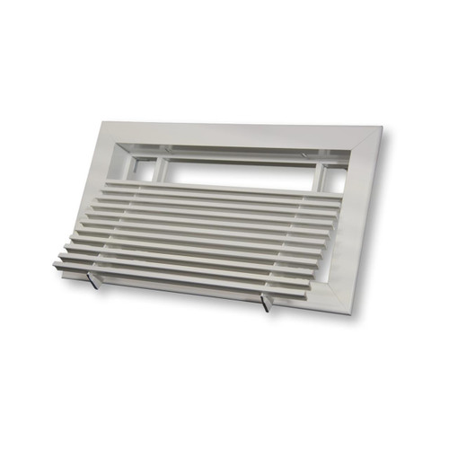  Dayus DABLR-66-4-M Bar Linear Grille With Removable Core, 66"L X 4"H Hole Opening, Mill Finish, Fully Extruded Aluminum 