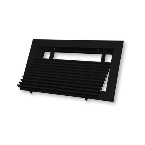  Dayus DABLR-8-3-FB Bar Linear Grille With Removable Core, 8"L X 3"H Hole Opening, Flat Black Finish, Fully Extruded Aluminum, Min Order Qty 2 