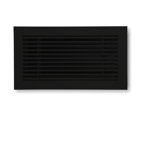  Dayus DABLDR-22-6-FB Bar Linear Register With Removable Core, 22"L X 6"H Hole Opening, Flat Black Finish, Fully Extruded Aluminum 