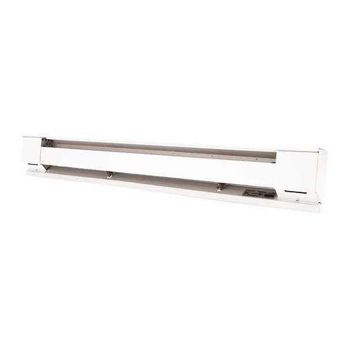  QMark 2578NW Electric Baseboard Heater, 8' Length, 2,000/1,504/1,128W, 277/240/208V 1PH 7.3/6.4/5.5A, White Color 