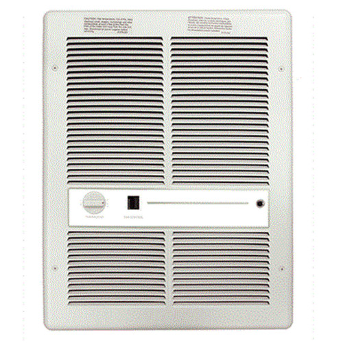  Markel E3312T2SRPW Fan Forced Wall Heater, White Color, With Thermostat And Summer Fan Switch, 1000 Watts, 120V/1Ph 