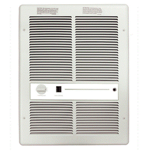  Markel HF3315T2SRPW Fan Forced Wall Heater, White Color, With Thermostat And Summer Fan Switch, 3000 Watts, 208/240V/1Ph 