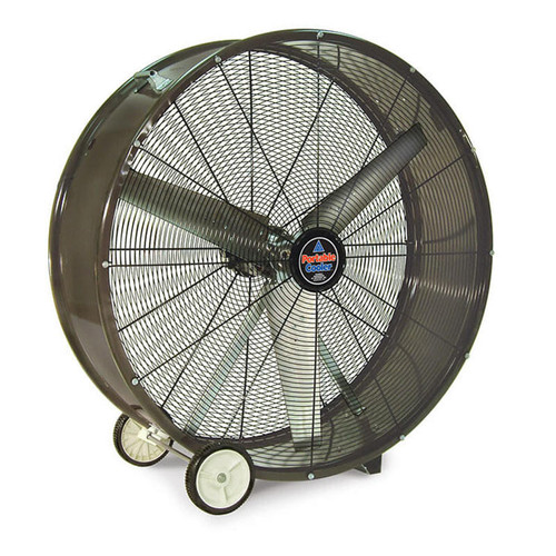  Triangle QBD3623 36 Inch Direct Drive Portable Barrel Fan, 10,900/8,800 CFM, 115 Volts 1 Phase 1/2HP 