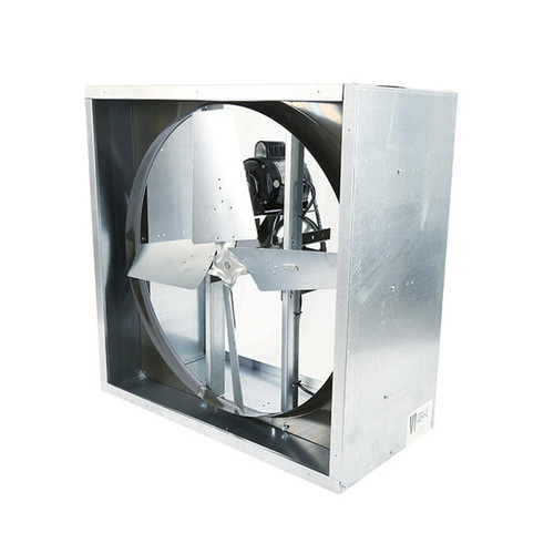 Triangle VI2413-W 24 Inch Belt Drive Industrial Exhaust Fan, 5,000 CFM At 0 Inches Static, 230V 1PH 1/2HP 