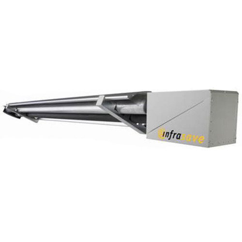 Infrasave ITBU-110-15-AL Radiant Tube Heater, Propane, 24V, 110000 BTUH, 15 Ft U-Tube
