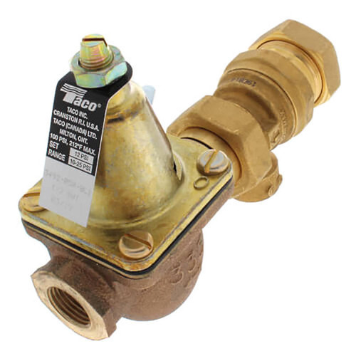  Taco 3492-050-H1 Reducing Valve, Cast Iron Feed/Brass Dual Check Press Connection 