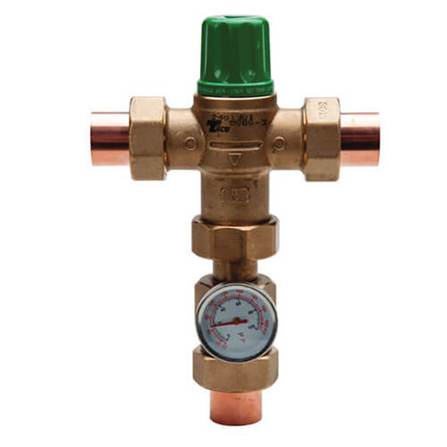  Taco 5124-C2-G Mixing Valve ASSE1070 and ASSE1017, Adjustment 85-120¬∞F, 1" Sweat Union Connections W/Gauge 