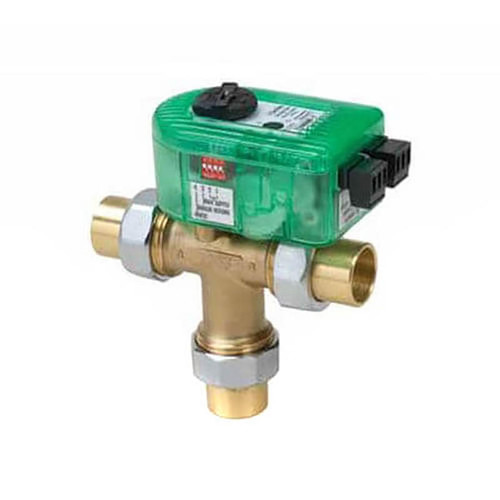  Taco I050U3R-1 iSeries Mixing Valve, 3 way, 24 volt, 1/2" sweat union Connection 