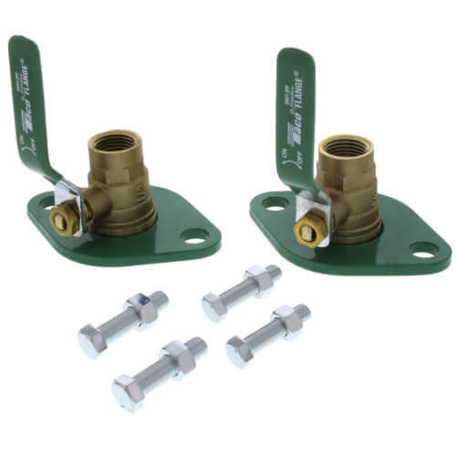  Taco SFL-050T, brass freedom shut off flange set with handle, 1/2" Connection 