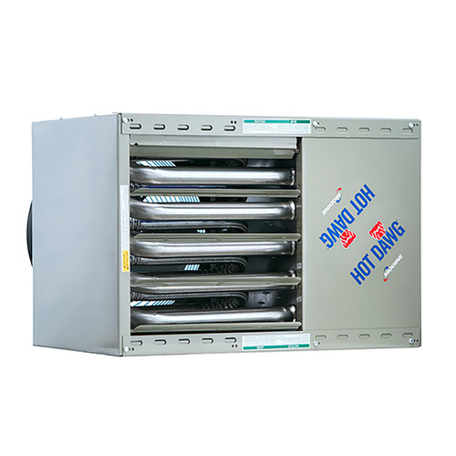  Modine HD100SS0122FBAN, Propane, 115V, Stainless, 100000 BTUH Input, Finger Proof Guard, 2 Stage Control, Propeller Fan 