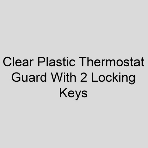  Modine 78833 Clear Plastic Thermostat Guard With 2 Locking Keys 