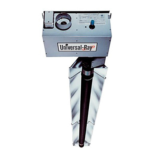 Re-Verber-Ray Universal-Ray RH-SA-30-100N Infrared Tube Heater, Natural Gas, 1 Stage, 120V Power - 120V Control, 100000 BTU, 30 Ft Straight Tube 