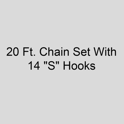  Modine 32467 3H35230-1 20 Ft. Chain Set With 14 "S" Hooks 