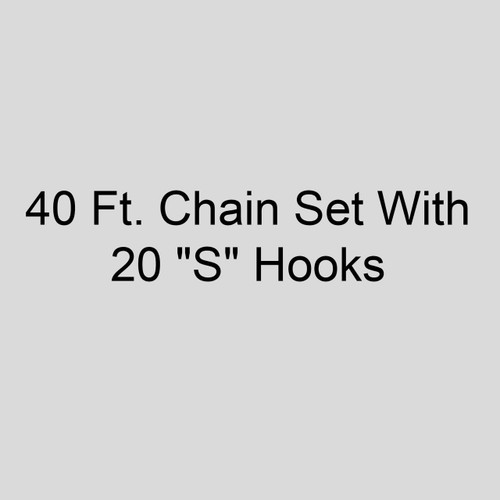  Modine 32468 3H35230-2 40 Ft. Chain Set With 20 "S" Hooks 