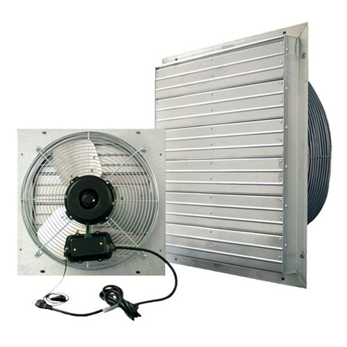  J&D Manufacturing VPES12 12 Inch Indoor/Outdoor Shutter Fan With Cord, 1,100 CFM, Direct Drive, 115V/1Ph 