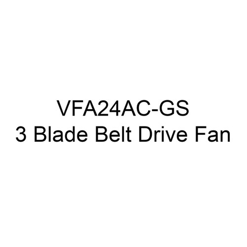  J&D Manufacturing VFA24AC-GS 24 Inch Fiberglass Exhaust Fan With Cone, 5,774 CFM, Aluminum Shutter, Direct Drive, 115/230V/1Ph 