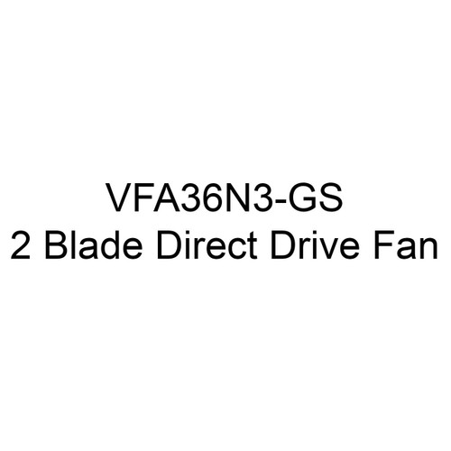  J&D Manufacturing VFA36N3-GS 36 Inch Fiberglass Exhaust Fan, 8,554 CFM, Aluminum Shutter, Direct Drive, 230/460V/3Ph 