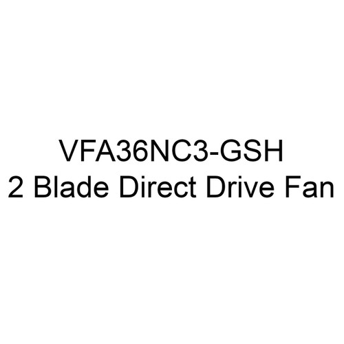  J&D Manufacturing VFA36NC3-GSH 36 Inch Fiberglass Exhaust Fan With Cone, 9,807 CFM, Aluminum Shutter, Direct Drive, 230/460V/3Ph 