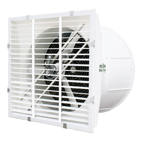  J&D Manufacturing VSA55G3C11E-SL 55 Inch Exhaust Fan, Aluminum Shutter, 21,189 CFM, Belt Drive, 115/230V/1Ph 