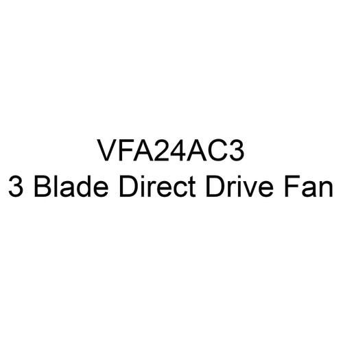  J&D Manufacturing VFA24AC3 24 Inch Fiberglass Exhaust Fan With Cone, 5,267 CFM, Aluminum Shutter, Direct Drive, 230/460V/3Ph 