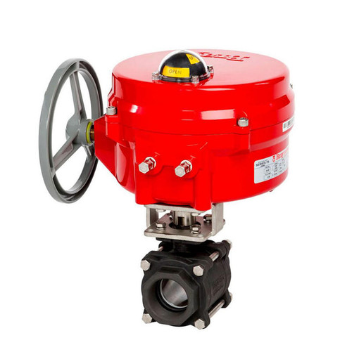 Bray Commercial Bray BV75-CS3-12/70-0081SVH 2 Way Ball Valve, 3/4 Inch, 120 VAC Modulating Industrial Actuator 