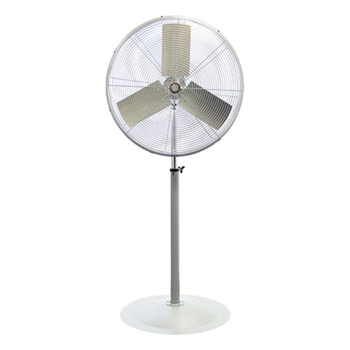  TPI UHP-24-P 24 Inch Industrial Unassembled Pedestal Mounted High Performance Fan, Gray, 4300 CFM, 120V/1Ph 