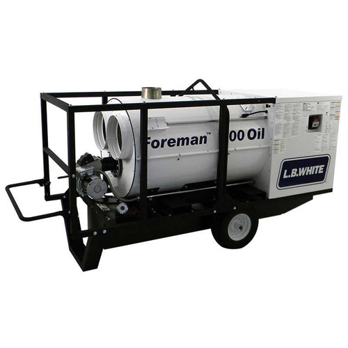  LB White Foreman 500 Oil LINK Ready Indirect-Fired Vented Heater, Diesel, 500000 BTUH Input 