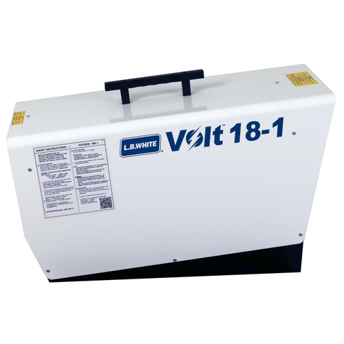  LB White Volt 18-1 Portable Electric Heater, 18 KW, 240V/1PH 