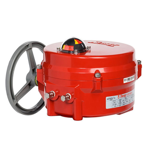 Bray Commercial Bray 70-24-0081H-BBU 24 VAC Industrial Actuator With Battery Backup, On/Off, 800 In-Lbs 