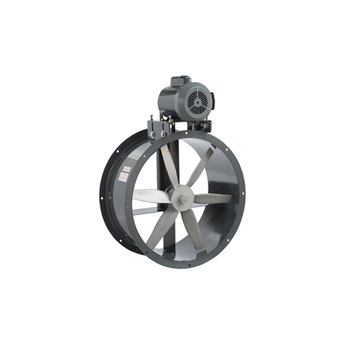  TPI TXB15-1-4-TEC Belt Drive Tubeaxial Duct Fan, .25 HP, Enclosed Motor, 2600 CFM, 115/230V/1Ph 