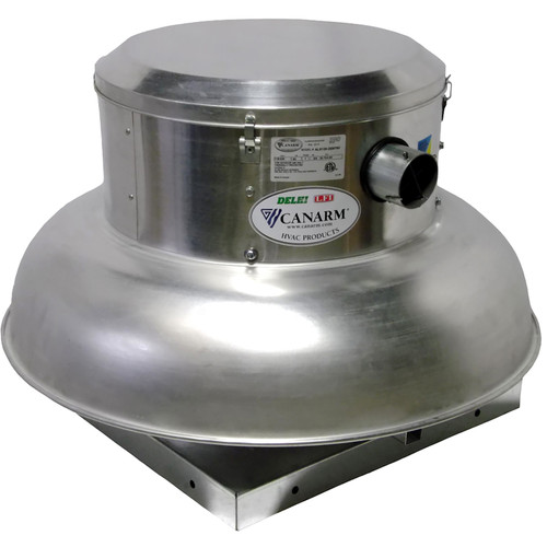 Canarm ALX150-DD100EC Direct Drive Downblast Roof Exhaust Fan, 2575 CFM At At 0.25 Inches Static, 115/230V/1Ph, 1 HP