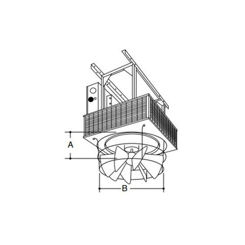  Markel D1600 Radial Louvered Cone Diffuser, For 5-20 KW Models 