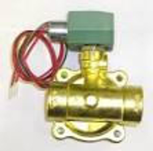  Asco 8220G007 120/60 110/50 Vac 1" NPT. 2 Way N.C. Steam/Hot Water Brass Solenoid Valve 5 PSI 