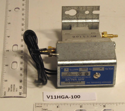  Johnson Controls V11HGA-100 24V 3 Way Air Valve W/Barb Connections 