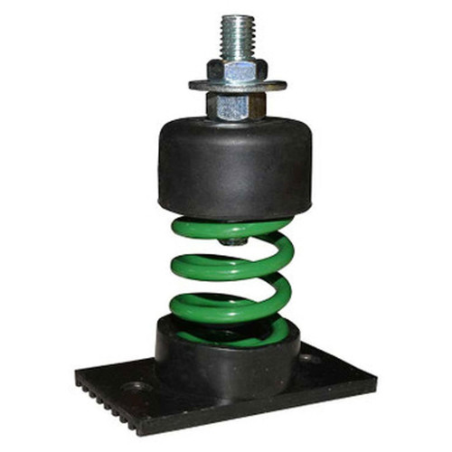  Canarm R-B-8860049 Vibration Isolator, Spring, 210 Lb Rated Load, Green, 1 Inch Deflection, 1/2 Inch Stud Diameter 