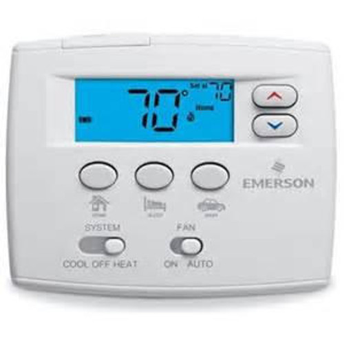  White-Rodgers 1F86EZ-0251 24v/millivolt Blue Easy Set Digital Non Programmable Thermostat With Three Tempe 