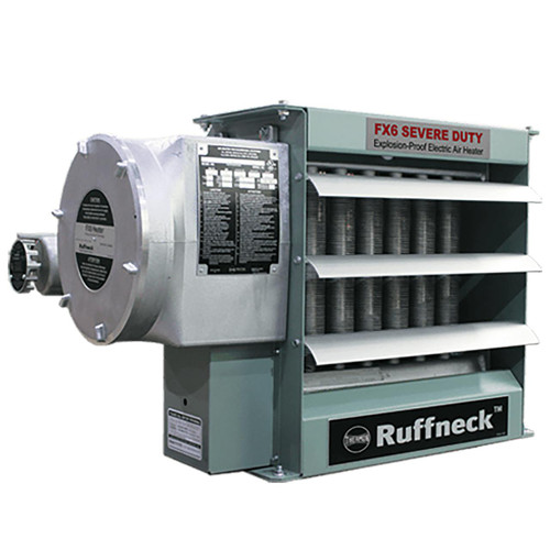  Ruffneck FX6-SD-480160-100 Severe Duty Explosion Proof Electric Heater, 10 KW, 480V/1Ph 