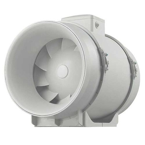  Continental Fan MFT150S-C Mixed Flow In-Line Duct Fan, 6 Inch, 327 CFM, With Power Cord, 120V/1Ph 