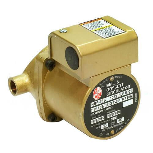  Bell & Gossett 103316LF System Lubricated Bronze Body Lead Free Circulator Pump NBF-18S 1/25HP 1/2" Sweat 